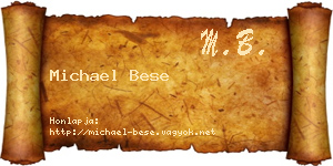 Michael Bese névjegykártya